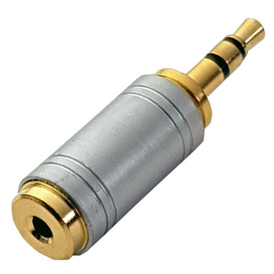 3.5mm Aux Male To 2.5mm Female Adapter Stereo Headphone Jack Plug Converter from B&Q