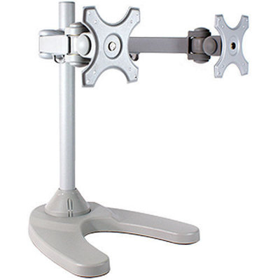  - Dual Monitor Desk Stand Bracket Double Twin 2 Pc Lcd/led Screen Holder Mount
