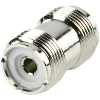  - Uhf Pl259 Socket Coupler Plug Adapter / Connector Coaxial Coax Cable Rf