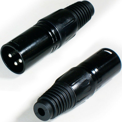  - Xlr 3 Pin Pole Male Socket Connector Solder Audio Adapter Mic Lighting Cable