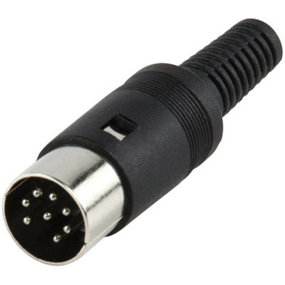 2X 8 Pin Din Plug Male Solder Connector Audio Video Sega Consoles & Computers