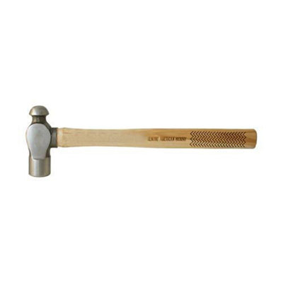 B&Q 16Oz Hickory Shaft Ball Pein Hammer Forged Steel Sheet Metalwork Striking Tool