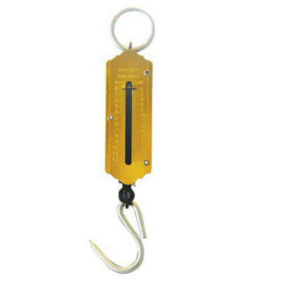25Kg Spring Balance Hanging Weighing Scale Portable Luggage Suitcase Travel from B&Q
