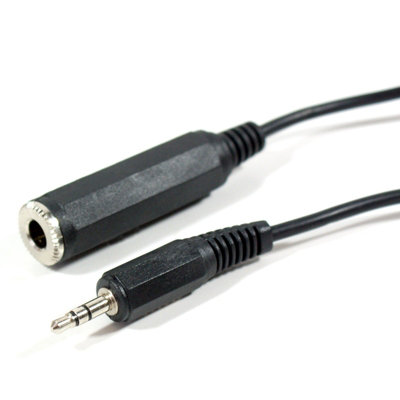  - 0.5M 3.5mm Jack Plug To 6.35mm Stereo Socket Extension Cable Lead 1/4" Headphone