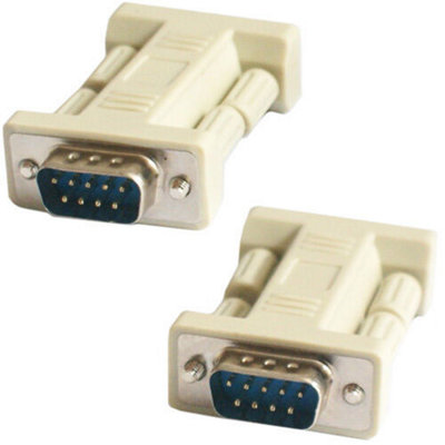 Rs232 9 Way Male To Male Plug Straight Adapter Gender Changer Coupler Db9 Serial from B&Q