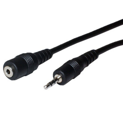 3M 2.5mm Mini Jack Male To Female Stereo Extension Cable Lead Xbox 360 Headset from B&Q