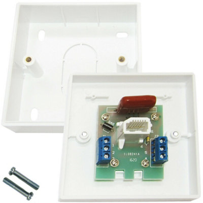 Bt Master Single Telephone Socket Idc Terminals Wall Outlet Face Plate from B&Q