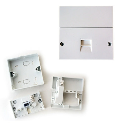 Bt Master Nte5A Single Telephone Socket Idc Terminals Wall Outlet Face Plate from B&Q