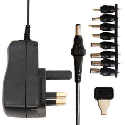  - 3V 12V Ac Dc 600Ma Universal Uk Mains Power Supply Transformer Psu Adapter Plug