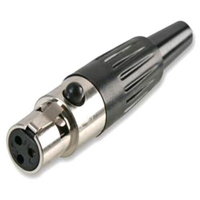  - Mini Small Xlr Female Socket Solder Connector For Headset & Dj Microphone Cable