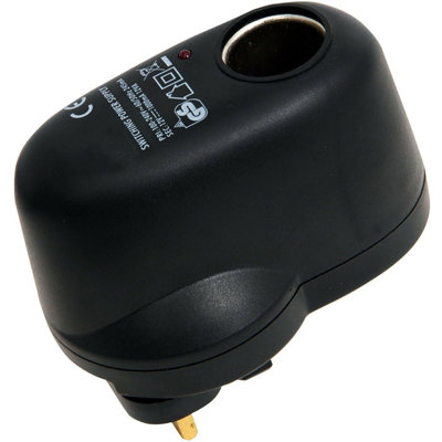 Mains To Cigarette Lighter 12V Ac Dc Charger/adapter Socket Power Supply Psu from B&Q