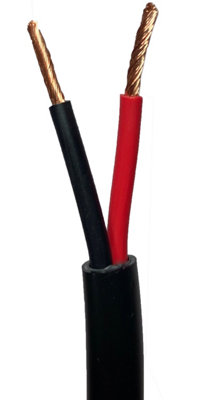 50M (164 Ft)Outdoor Garden Speaker Wire Cable 1.5mm Stranded Ofc Copper Flex Reel 100V from B&Q