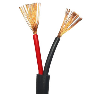 25M (82 Ft)Outdoor Garden Speaker Wire Cable 1.5mm Stranded Ofc Copper Flex Reel 100V from B&Q