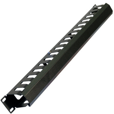  - 19" 1U Cable Tidy Management Rack Patch Panel Equipment Module Cover Plate Mount