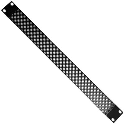 19" 1U Vented Mesh Blanking Rack Patch Panel Equipment Module Cover Plate Mount from B&Q
