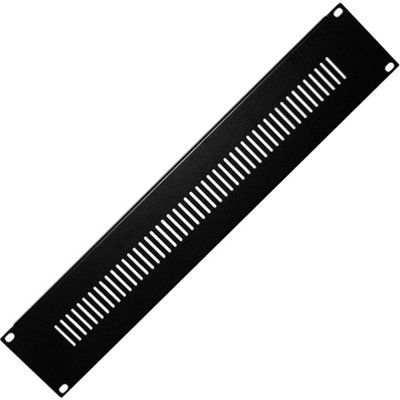 19" 2U Vented Blanking Rack Patch Panel Module Cover Plate Mount Equipment Case from B&Q