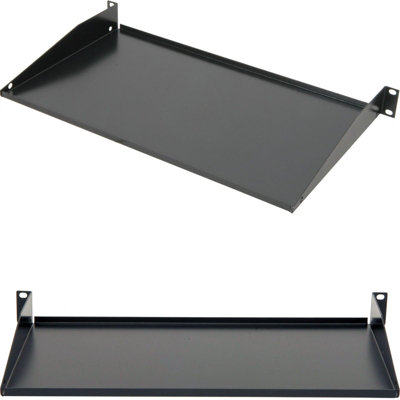 B&Q 19" 1U Equipment Rack Module Support Shelf Data Cabinet Storage Blanking Mount