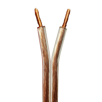 50M (164 Ft)Quality Speaker Cable 2.5mm 14 Awg Wire Reel Drum Amp Hifi Loud Cca Strands from B&Q