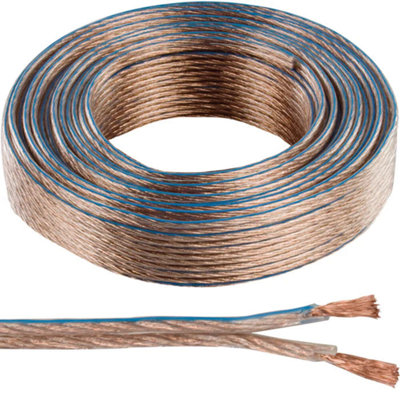 50M (164 Ft)Quality Speaker Cable 4.0mm 11 Awg Wire Reel Drum Amp Hifi Loud Cca Strands from B&Q