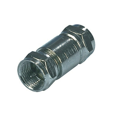 F Type Screw Connector Male Coupler Gender Changer Adapter Cable Joiner Plug from B&Q