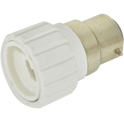 Light Bulb Adapter B22 Bayonet Male To Mini Gu10 Socket Converter Cap 60W Led from B&Q