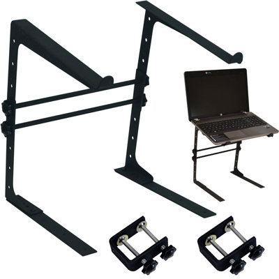 Dj Pa Compact Laptop Platform Adjustable Table Top Bracket Mixer Mac Air Stand from B&Q