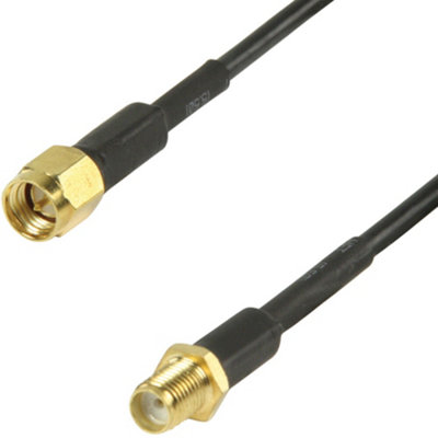  - 5M Sma Male To Female Coaxial Extension Cable Wifi Router Antenna Aerial 50Ohm
