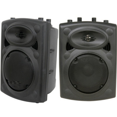 Loops Pair Of 500W 15" Passive Moulded Speaker Compact 8 Ohm Disco Party Speakon Dj