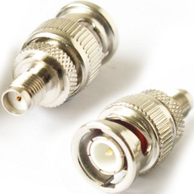 Bnc Male Plug To Sma Socket Adapter Converter Antenna Wifi Router Coaxial Cctv from B&Q