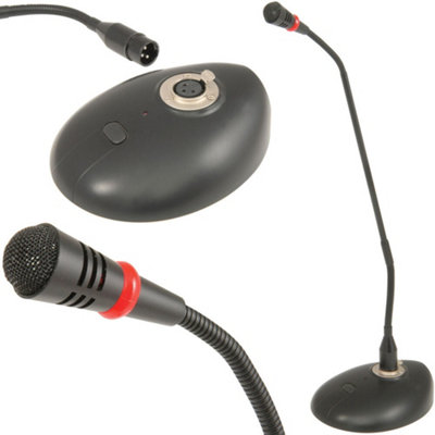 Conference Paging Condenser Microphone Desk Top Tannoy Gooseneck Unidirectional from B&Q