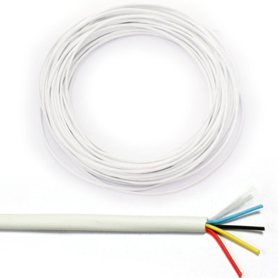 50M (164 Ft)4 Way 2 Pair Alarm Cable Tinned Copper Stranded Cctv Panel Contact Pir from B&Q