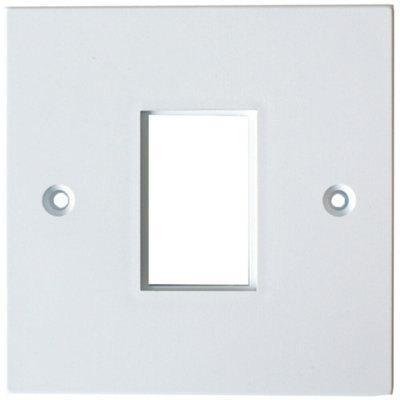 Single Gang Module Modular Frame 25X38mm Lj6C Wall Face Plate Cable Outlet Tv from B&Q