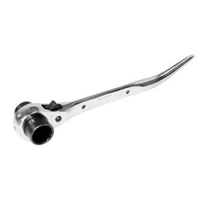 B&Q 21Mm & 23Mm Twin Scaffold Spanner Podger Ratchet Ratcheting Socket Wrench Tool