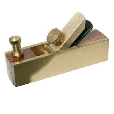 72mm Mini Block Intricate Plane Woodword/carpentry Rosewood And Brass from B&Q