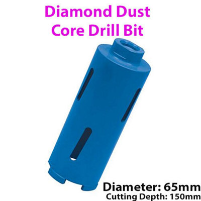 B&Q 65Mm X 150Mm Diamond Core Drill Bit Hole Cutter For Brick Wall / Concrete Block