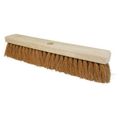 304mm (12 Inch) Soft Coco Bristle Replacement Broom Head Sweeping from B&Q