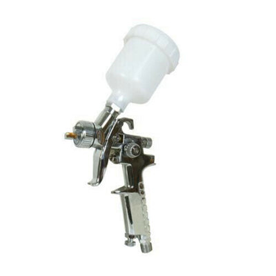 100Ml Gravity Feed Spray Gun 1mm Nozzle Paint Sprayer Quick Connect from B&Q