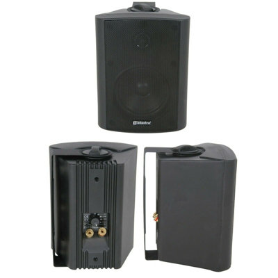 Loops Quality 5.25" 90W Background Hifi Speaker 100V & 8Ohm Wall Mount Bookshelf Black