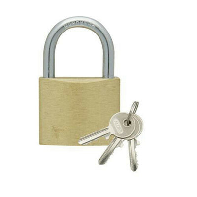 4 Piece 40mm Keyed Alike Padlocks Set 4 X 3 Keys 123G 6mm Shackle Diameter