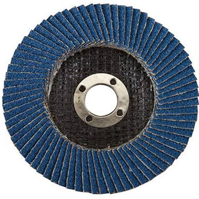 B&Q 115Mm 60 Grit Zirconium Flap Disc For Angle Grinder Grinding Metal Grain