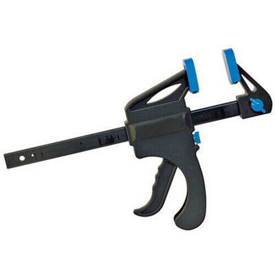 B&Q 150Mm Quick Clamp/Spreader Single Handed Release & Trigger G Clamps