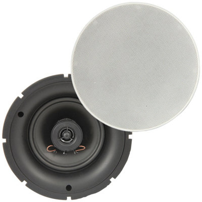 B&Q -  (Par) 6.5" 8Ohms Low Profile Ceiling Speakers 2 Way Wall Mount Slim Line