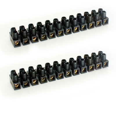  - 20X 12 Way 5A Terminal Block Connector Strip Wire Power Cable Joiner Coupler
