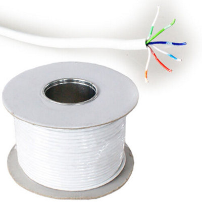  - 25M (82 Ft)Bt Telephone Cable Wire Reel 3 Pair 6 Way Core Make Phone Extension Line
