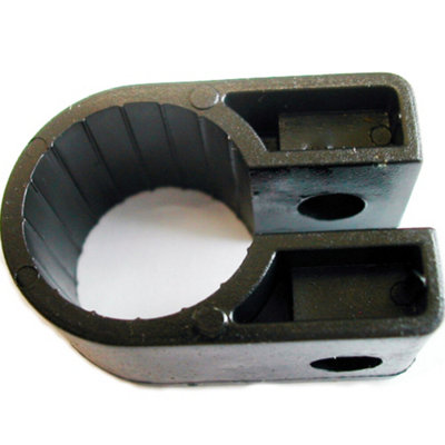 Qty 50X 17.8mm Black Cable Cleat Clip Size 7 Swa Armoured Screw Fixing from B&Q