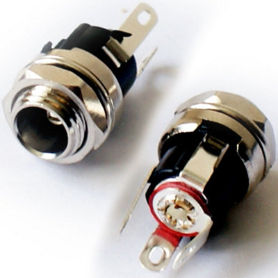 5.5mm X 2.1mm Dc Female Chassis Power Socket Panel Mount Connector Jack Cctv from B&Q