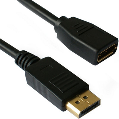 3M Displayport Male To Female Socket Extension Cable V1.2 Pc Monitor Lead from B&Q