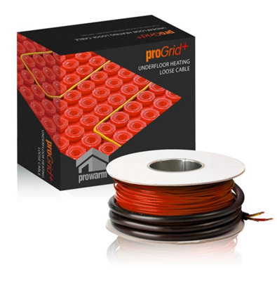 Prowarm Progrid+ Underfloor Heating Cable 27.4M (Covers 2.5M2) from B&Q