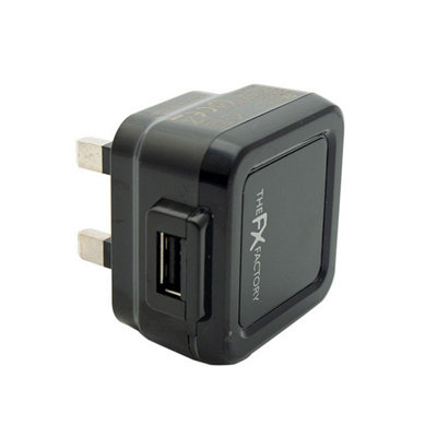  - Fx Mains Charger Powabud For Usb 1A & Micro Usb Devices For Usb 1A Black