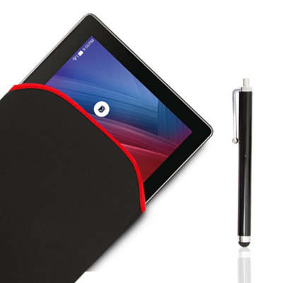 B&Q Gvc 10 Inch Universal Black Neoprene Protective Cover For Tablet With Stylus Pen